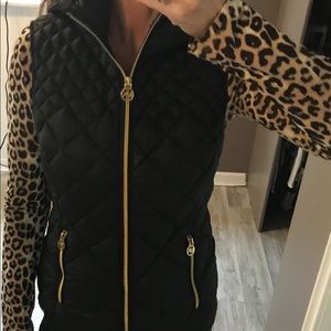 Michael Kors black vest with gold